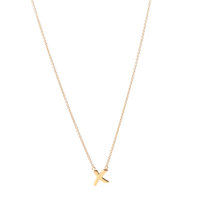 Tiffany 18K Rose Gold Paloma Picasso Graffiti X Pendant Necklace 1 of 6