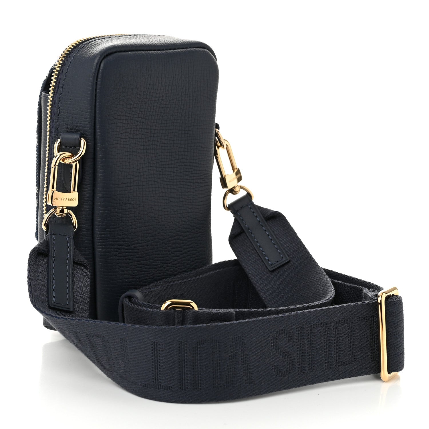 Louis Vuitton X NIGO Denim Monogram Flat Double Phone Pouch 3 of 9
