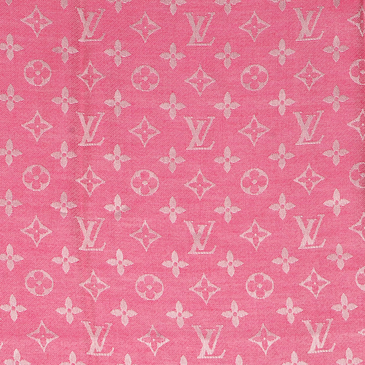 Wool Silk Monogram Denim Shawl Pivoine