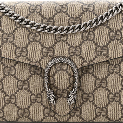 Gucci GG Supreme Monogram Mini Dionysus Chain Wallet Beige Taupe 8 of 10