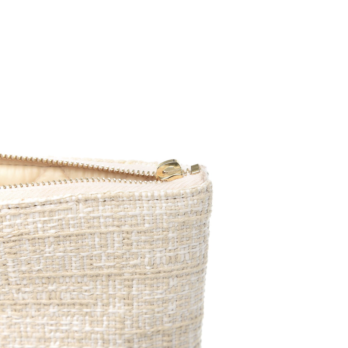 Canvas Small Deauville Pouch White