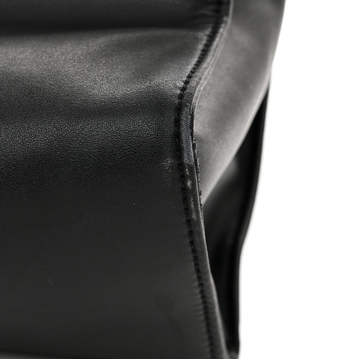 Vegan Leather Medium Shopping Bag Black