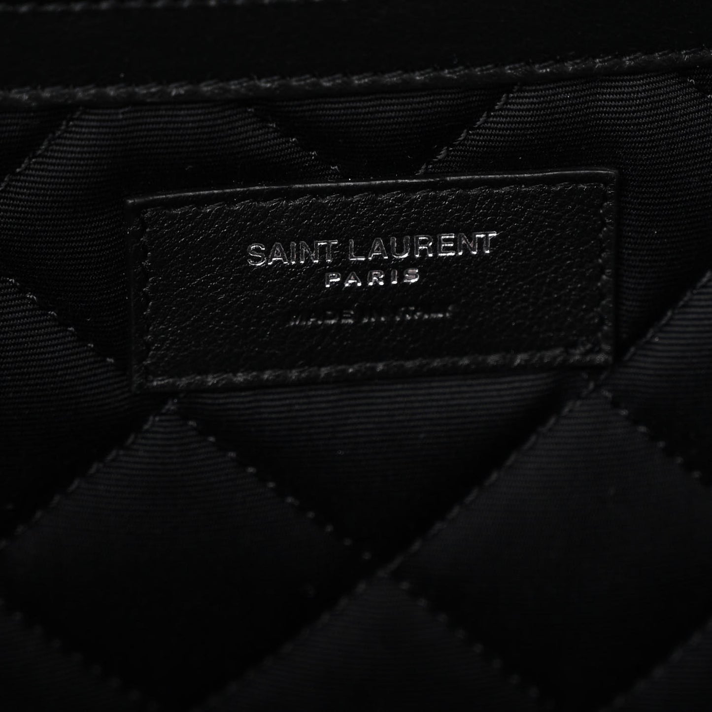Calfskin Quilted ES Giant Travel Bag Black