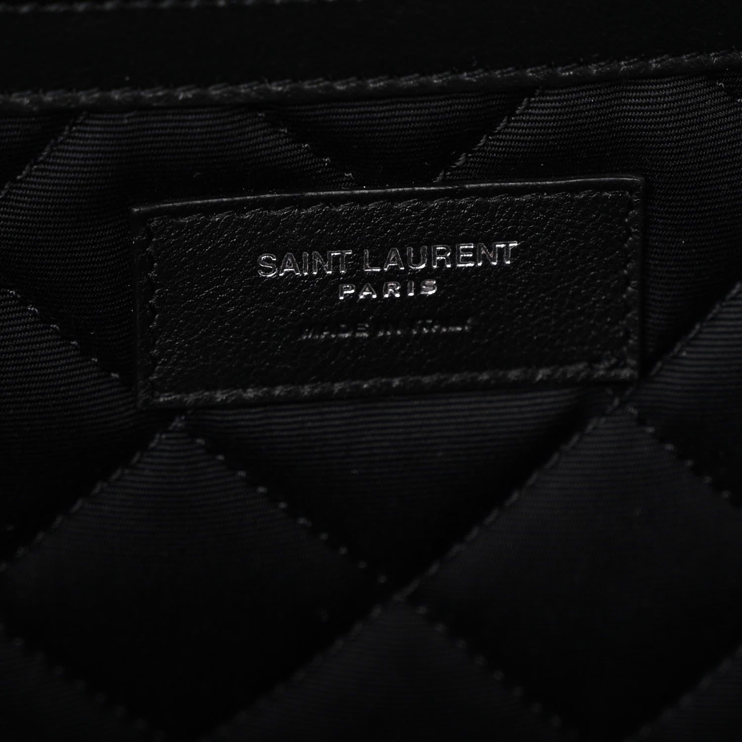 Saint Laurent Calfskin Quilted ES Giant Travel Bag Black 6 of 10