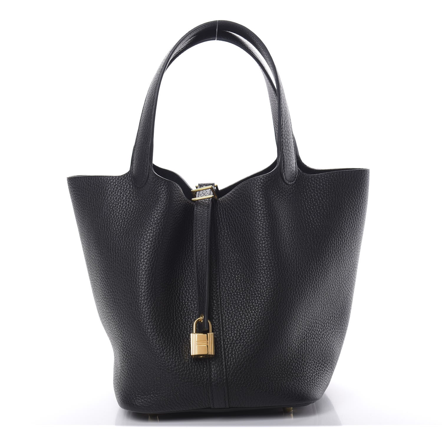 Hermes Taurillon Clemence Picotin Lock 22 MM Black 1 of 11