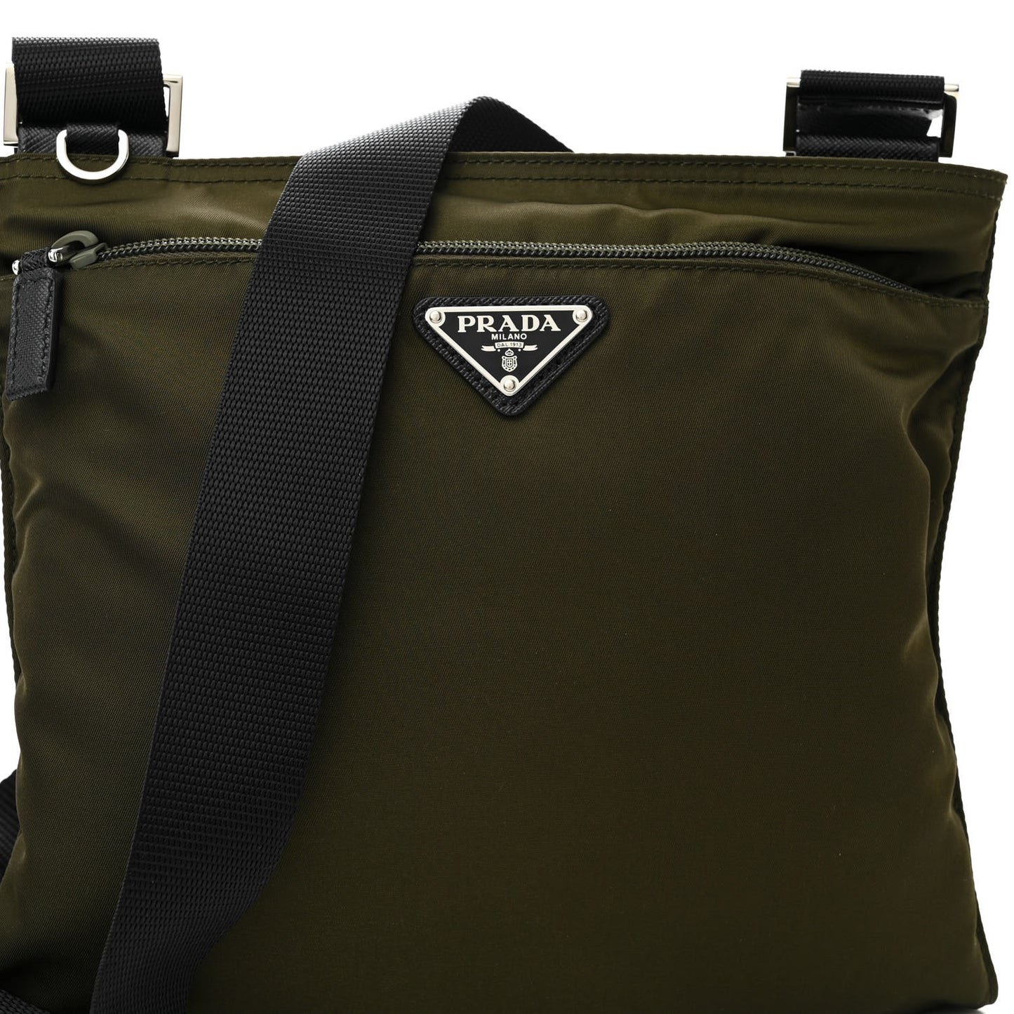 Nylon Vela Sport Flat Messenger Bag Bruciato