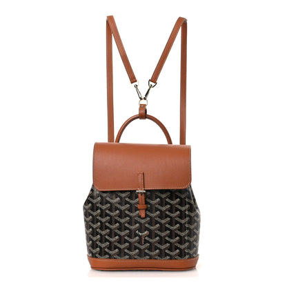 Goyard Goyardine Calfskin Mini Alpin Backpack Black Gold 1 of 14