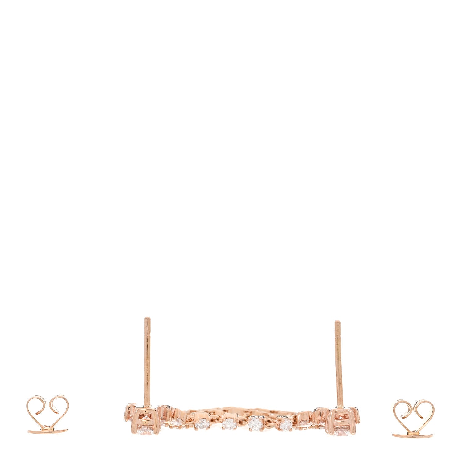 Anita Ko 18K Rose Gold Diamond Bianca Earring 3 of 4