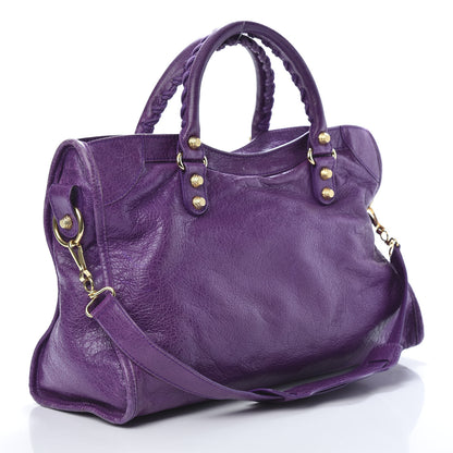 Balenciaga Agneau Giant 12 Gold Hardware City Ultraviolet 2 of 13