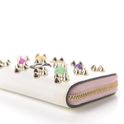 Christian Louboutin Calfskin Loubinthesky Panettone Coin Purse White 9 of 10