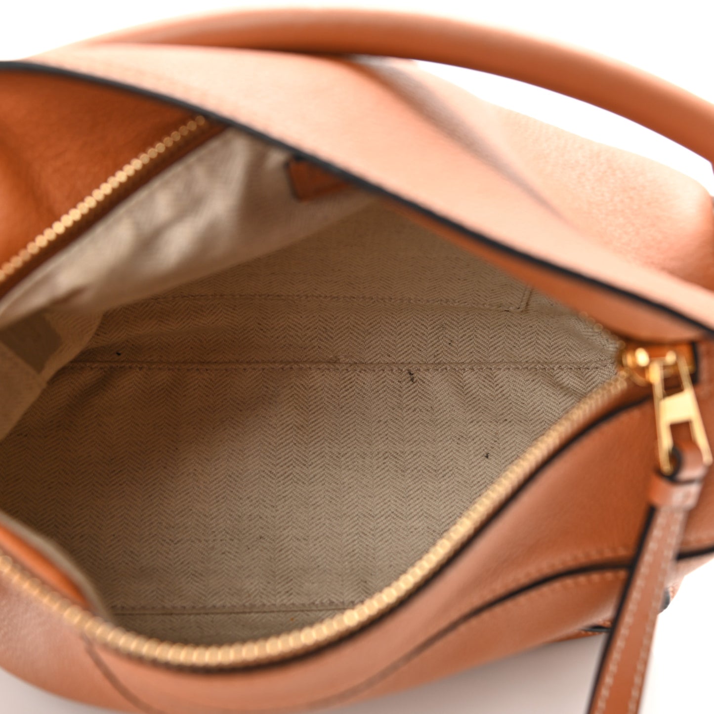Calfskin Small Puzzle Bag Light Caramel