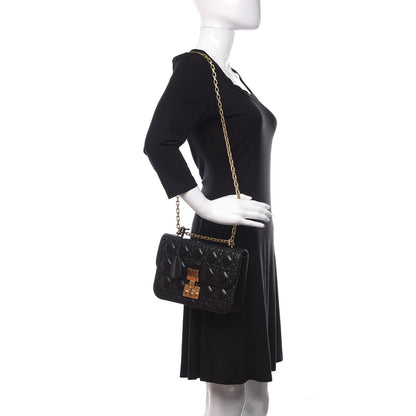 Christian Dior Lambskin Cannage Large Dioraddict Flap Bag Black 2 of 9
