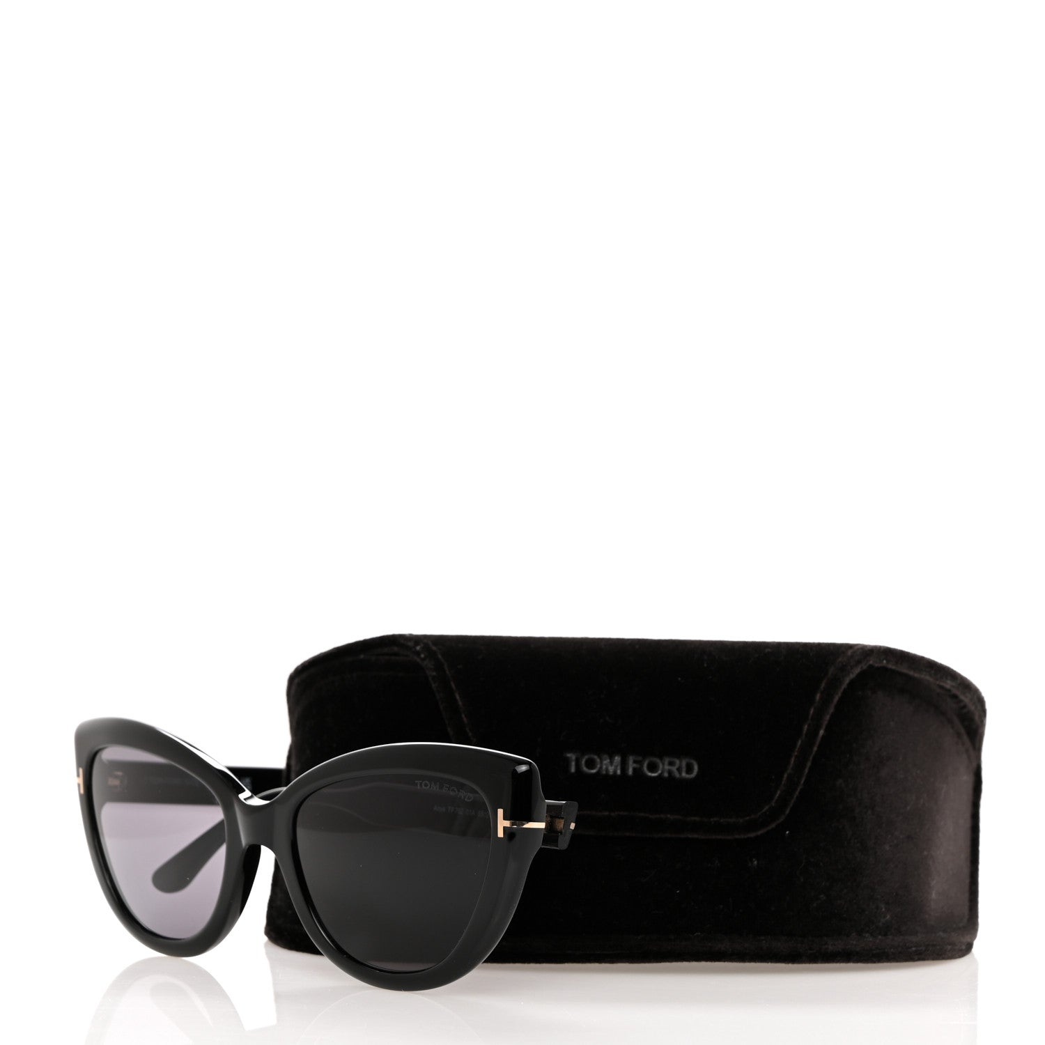 Tom Ford Acetate Anya Cat Eye Sunglasses TF762 Black 8 of 8