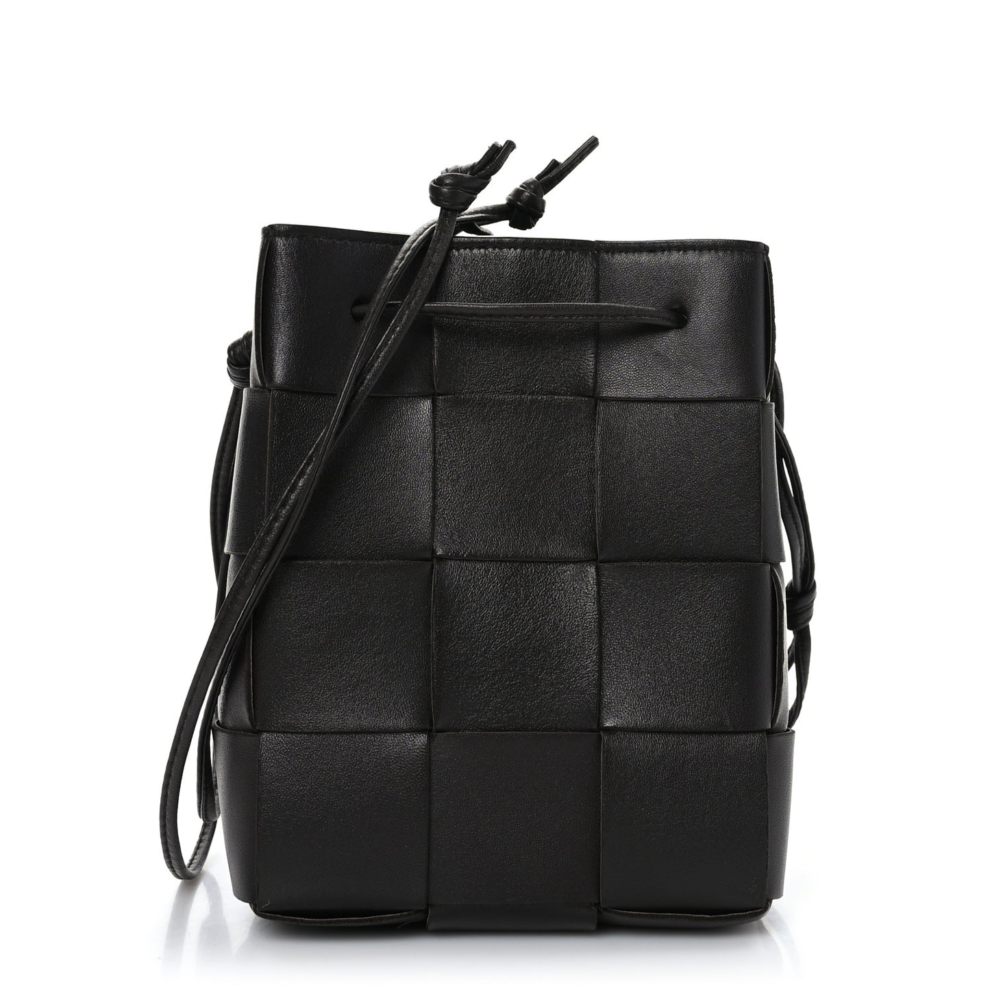 Nappa Maxi Intrecciato Cassette Bucket Bag Fondant