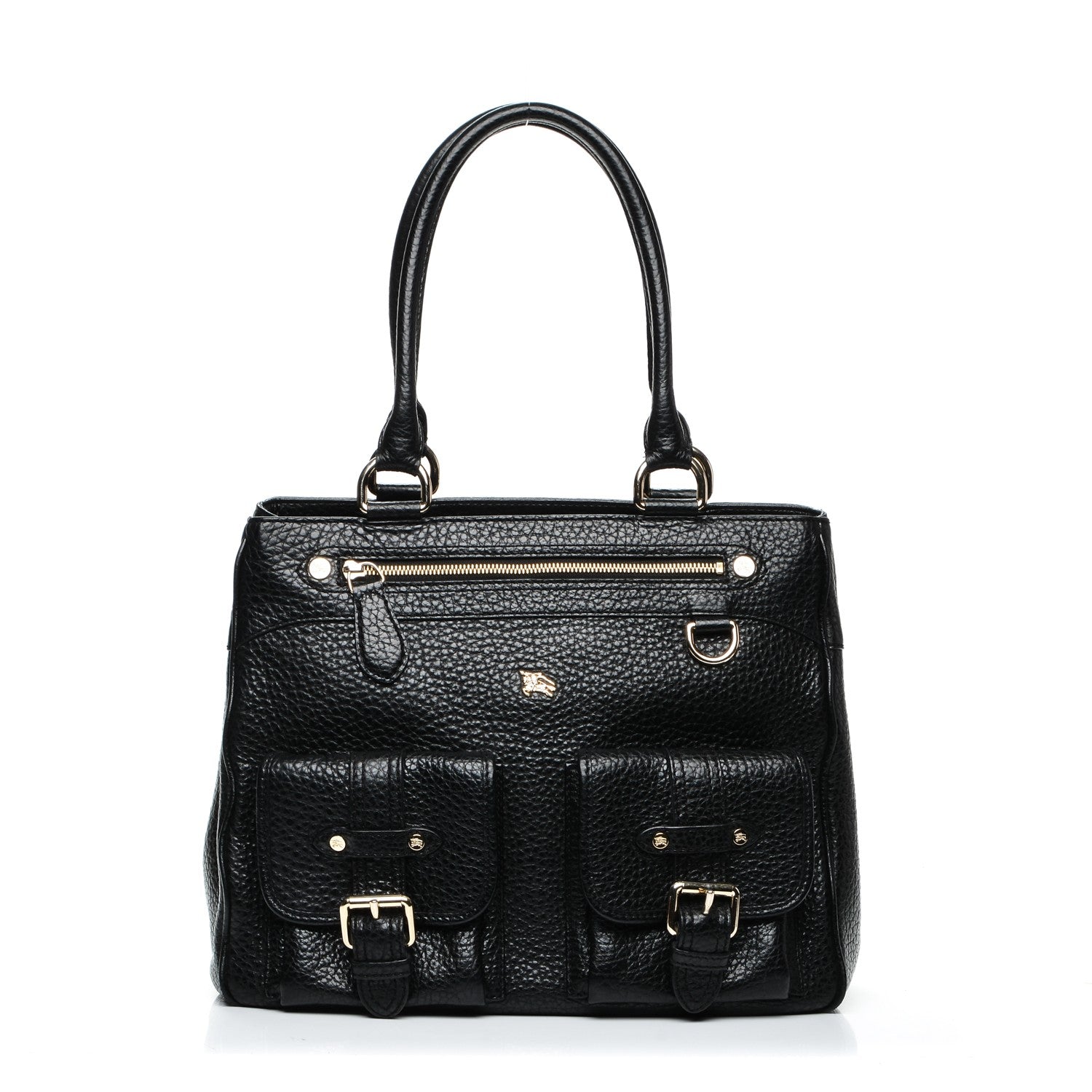 Burberry Hertiage Grain Medium Chadwich Tote Black 1 of 6