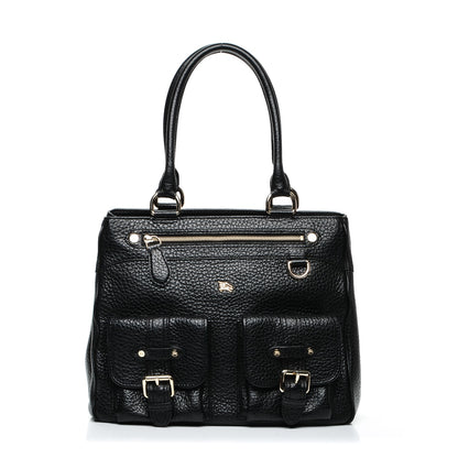 Burberry Hertiage Grain Medium Chadwich Tote Black 1 of 6