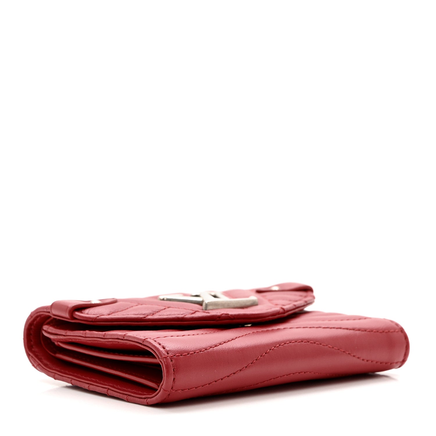 Louis Vuitton Calfskin New Wave Compact Wallet Rouge 4 of 6