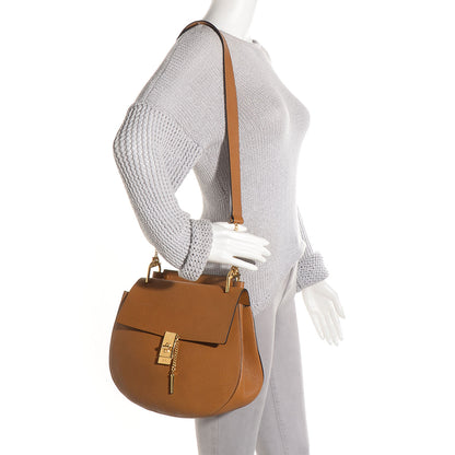 Chloe Grained Calfskin Large Drew Shoulder Bag Tan 2 of 8