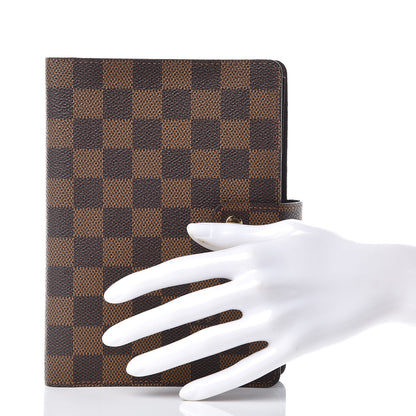 Louis Vuitton Damier Ebene Medium Ring Agenda Cover 2 of 7