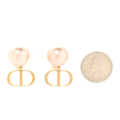 Christian Dior Pearl Mise En Dior CD Tribal Earrings Pink 5 of 8