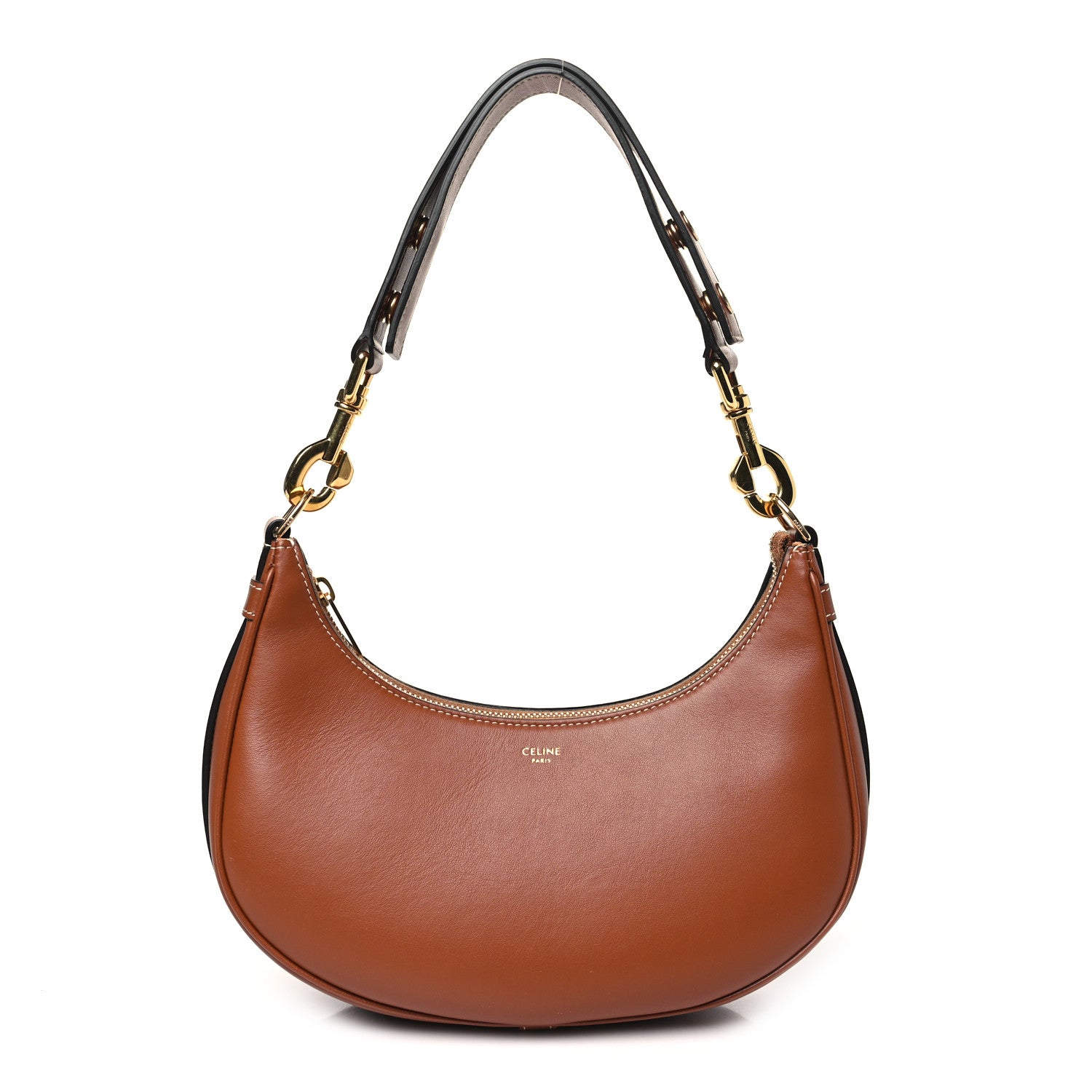 Celine Smooth Calfskin Medium Strap Ava Shoulder Bag Tan 1 of 11