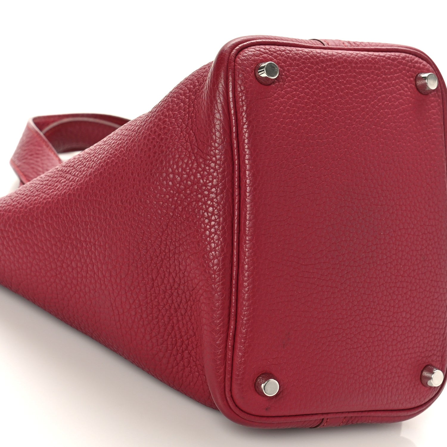 Hermes Taurillon Clemence Picotin Lock 18 PM Rubis 7 of 8