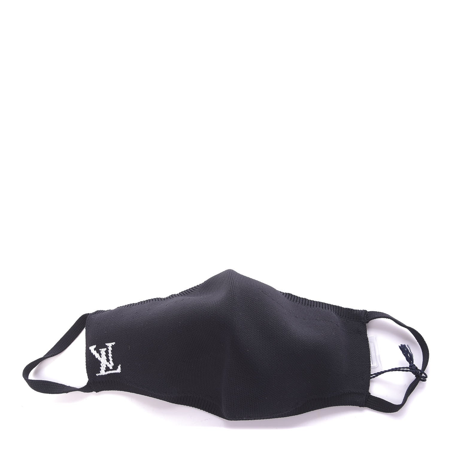 Louis Vuitton LV Initials Knit Face Mask Black 1 of 5