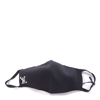 Louis Vuitton LV Initials Knit Face Mask Black 1 of 5