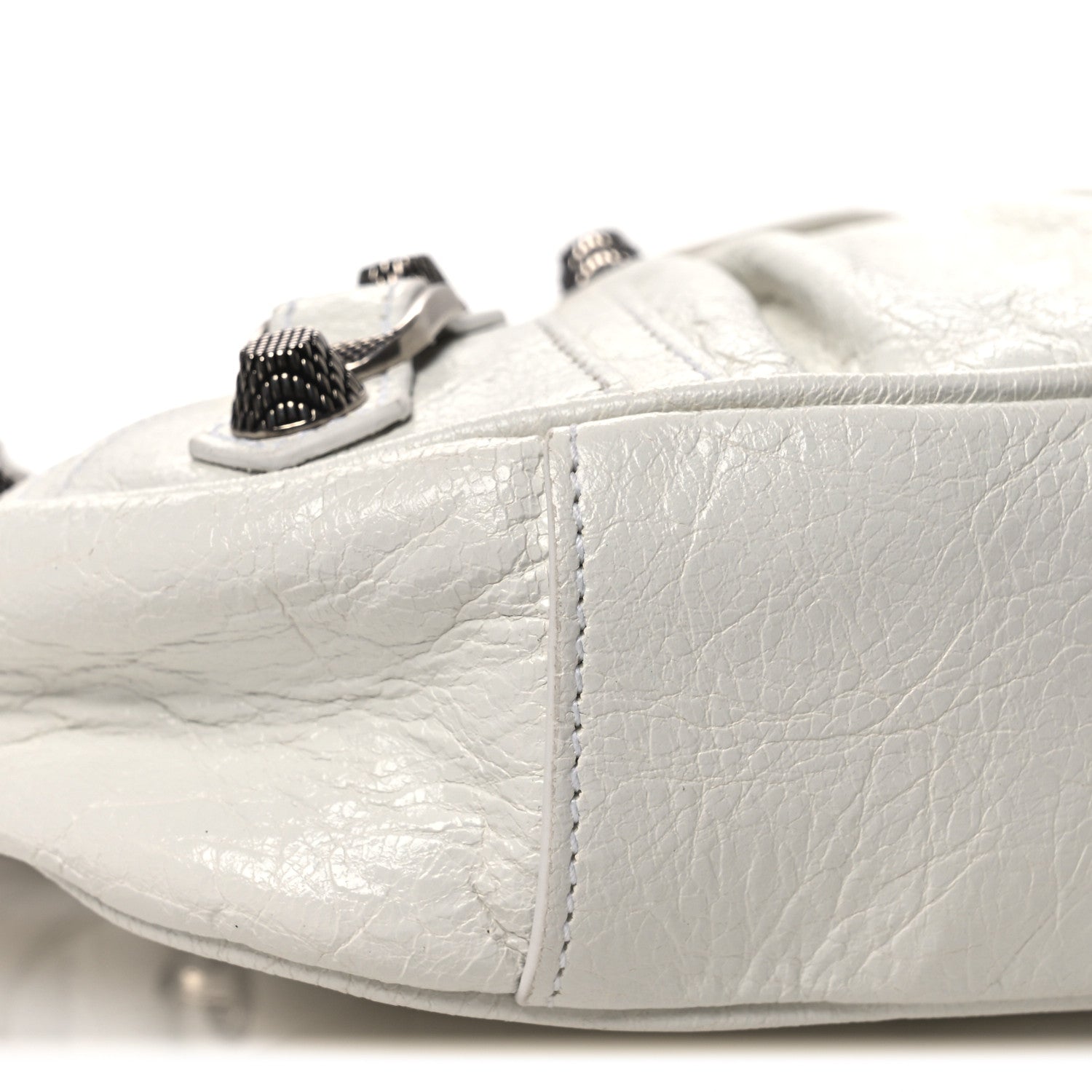 Balenciaga Agneau Arena Le Cagole Shoulder Bag XS Optic White 10 of 11