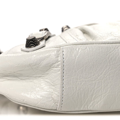 Balenciaga Agneau Arena Le Cagole Shoulder Bag XS Optic White 10 of 11