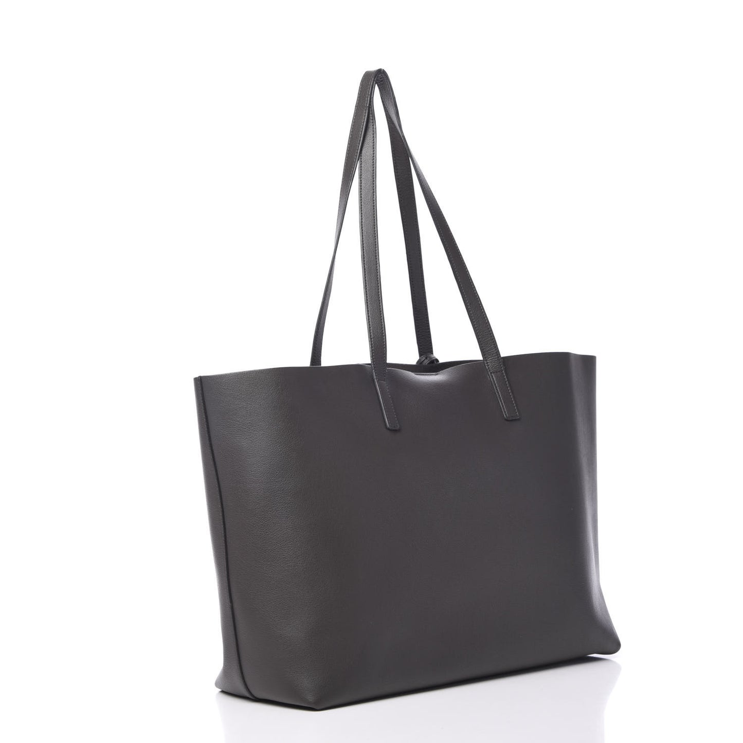 Calfskin Large Shopping Tote Dark Grey