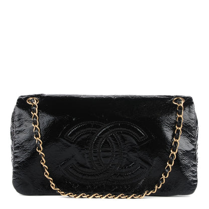 Chanel Vinyl Medium Rock and Chain Flap Black 1 of 8