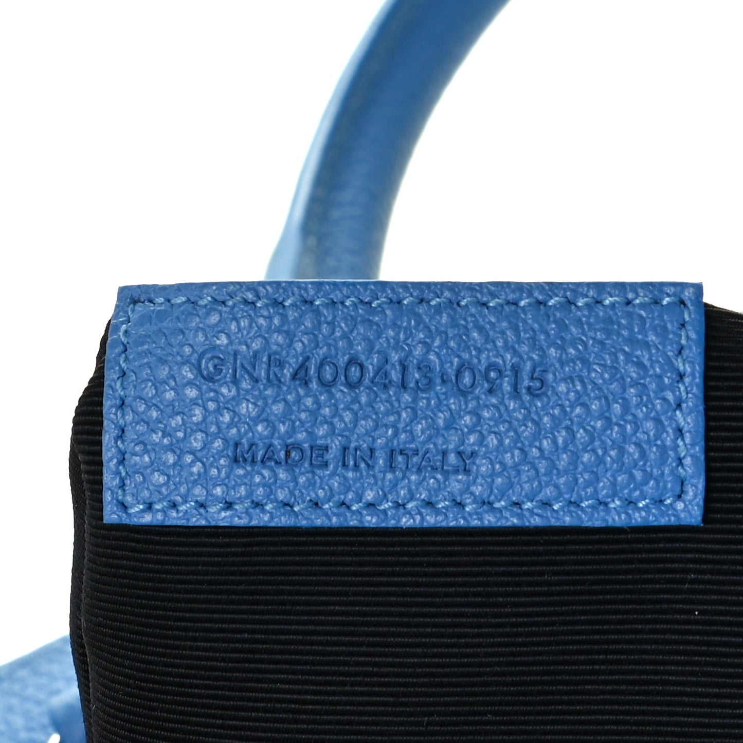 Grained Calfskin Small Rive Gauche Cabas Blue Clair