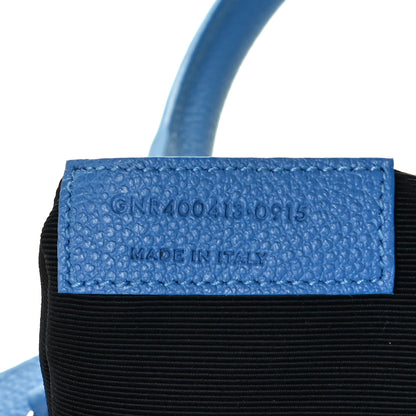 Saint Laurent Grained Calfskin Small Rive Gauche Cabas Blue Clair 7 of 12