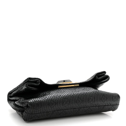 Louis Vuitton Calfskin Quilted Monogram Altair Clutch Black 5 of 7