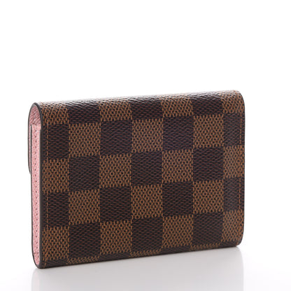 Louis Vuitton Damier Ebene Rosalie Coin Purse Rose Ballerine 3 of 9