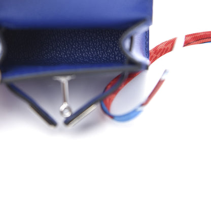 Hermes Tadelakt Mini Kelly Twilly Bag Charm Bleu Electrique 5 of 8
