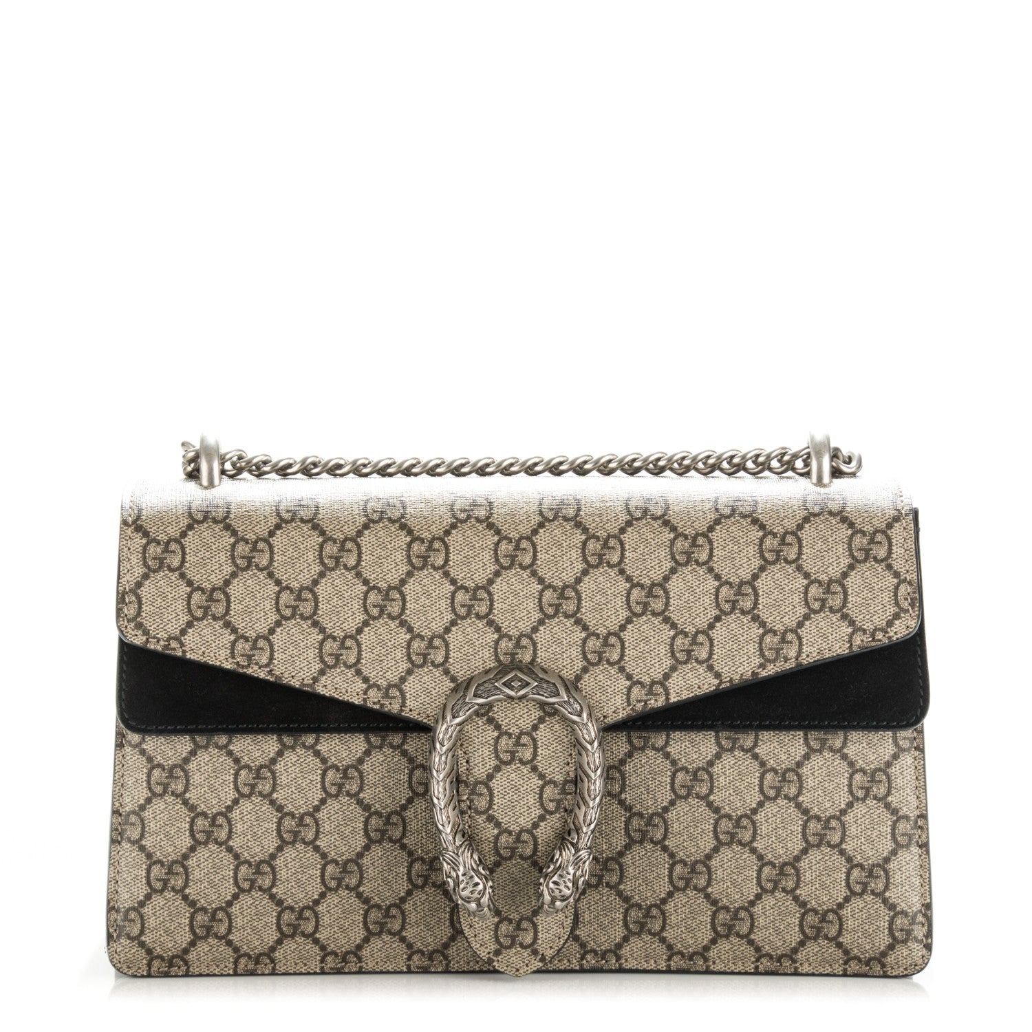 Gucci GG Supreme Monogram Small Dionysus Shoulder Bag Black 8 of 14