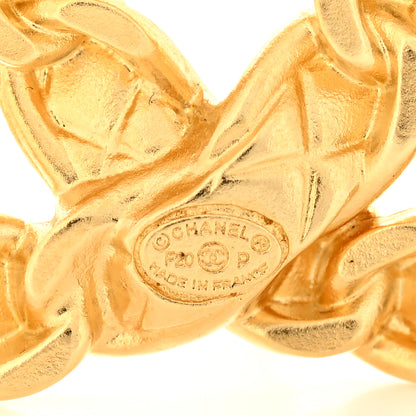 Chanel Quilted CC Brooch Gold 3 of 4