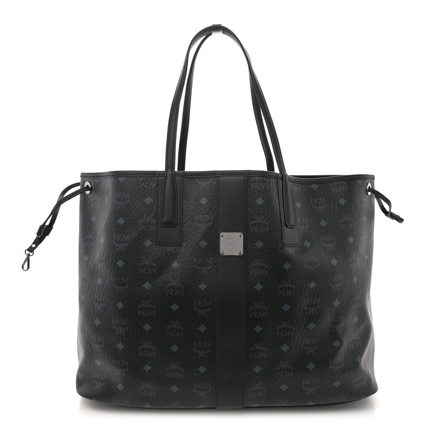 MCM Visetos Large Liz Reversible Shopper Tote Black 1 of 18