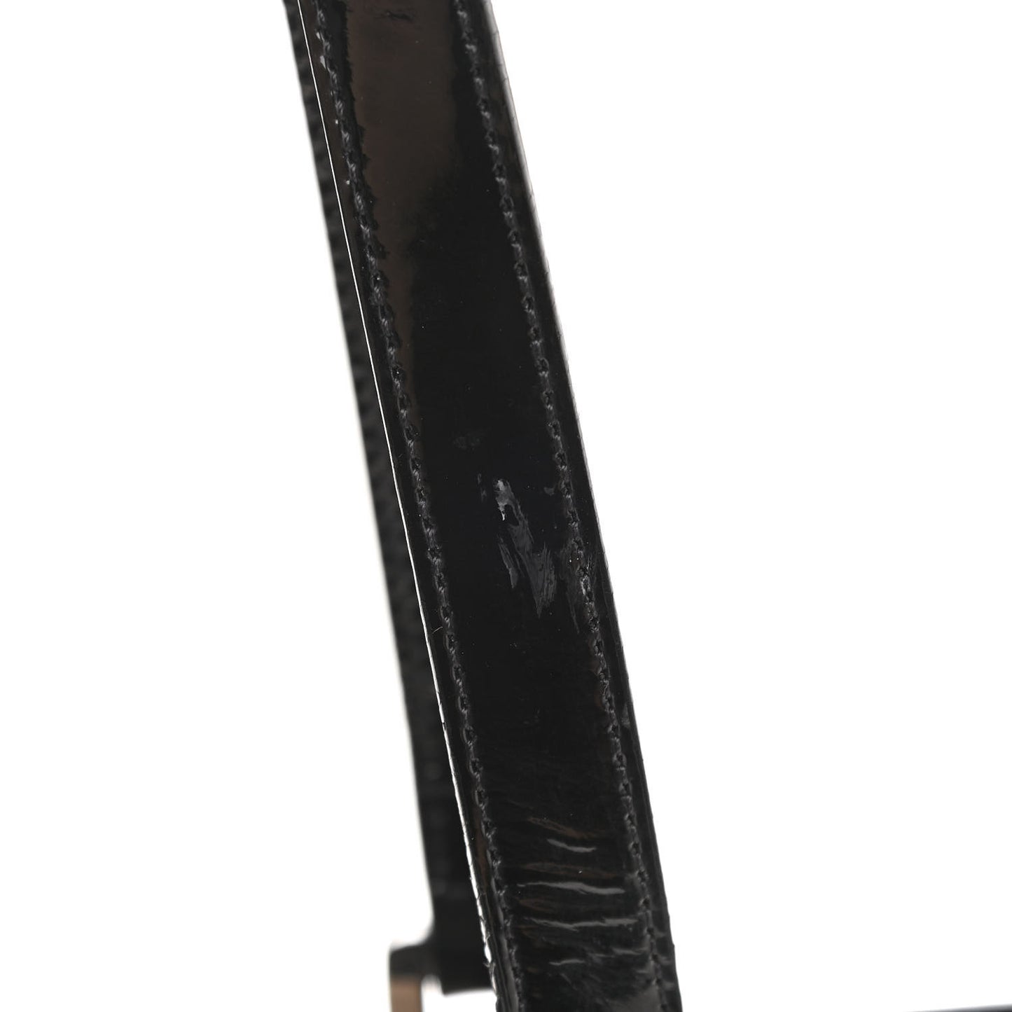 Nova Check Patent Trim Shopper Tote Black