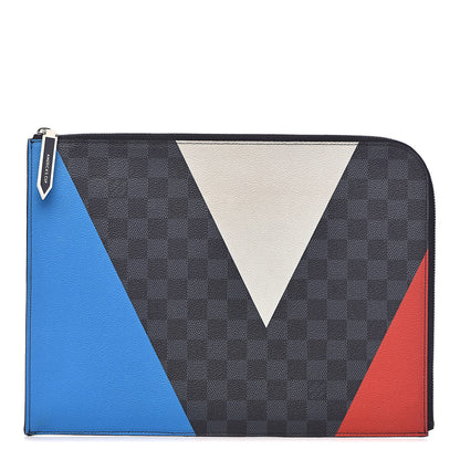 Louis Vuitton Damier Cobalt America's Cup Regatta Poche Documents Portfolio Case 1 of 7