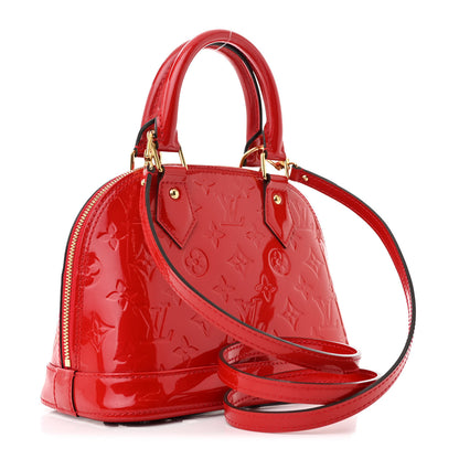 Louis Vuitton Vernis Alma BB Cherry 3 of 11