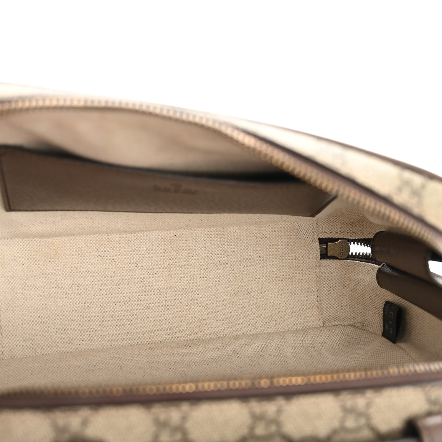 Gucci GG Supreme Monogram Web Small Ophidia Top Handle Shoulder Bag Brown 5 of 13