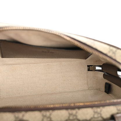 Gucci GG Supreme Monogram Web Small Ophidia Top Handle Shoulder Bag Brown 5 of 13