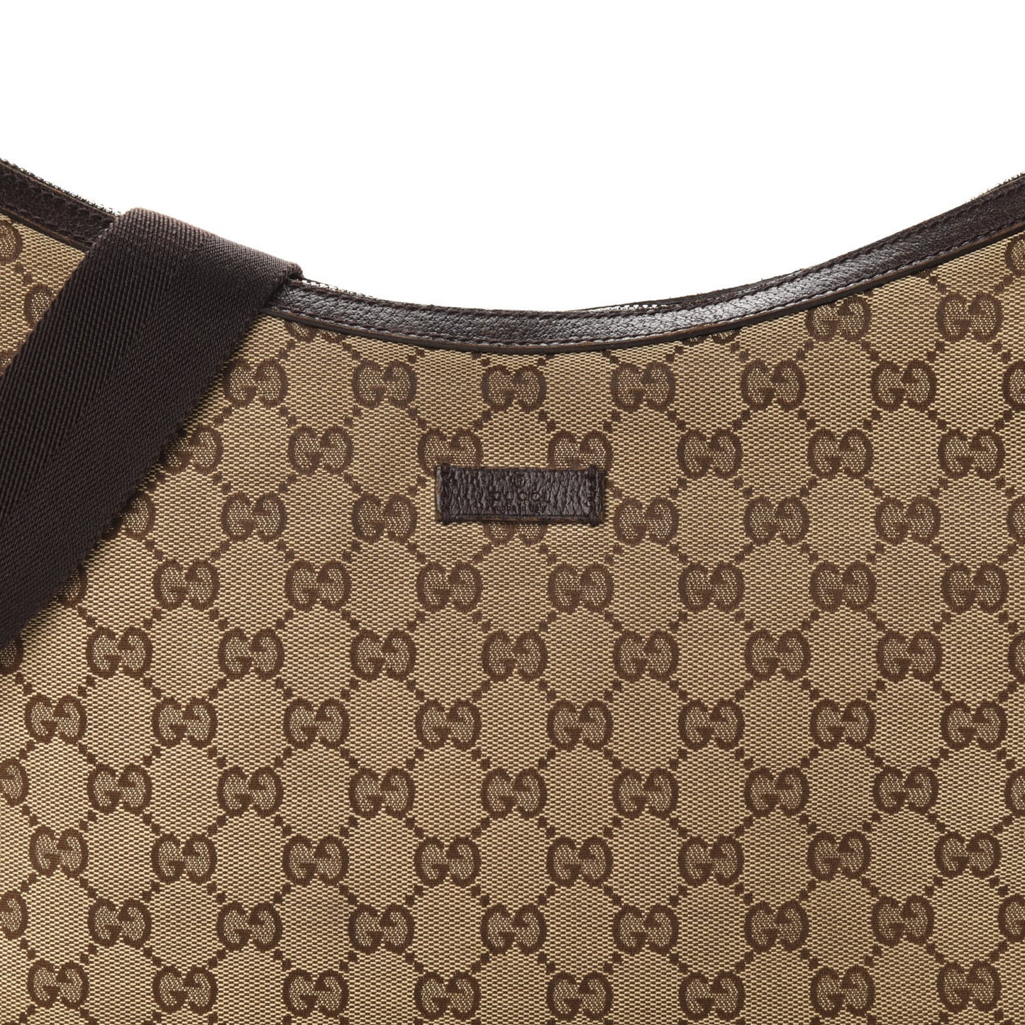 Monogram Medium Half Moon Hobo Dark Brown