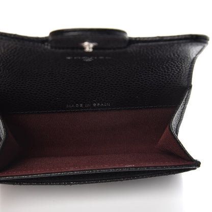 Chanel Caviar Quilted Flap Card Holder Black 5 of 8