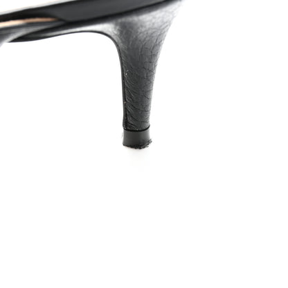 Valentino Garavani Pebbled Calfskin Rockstud Cross Strap 50mm Mules 39.5 Black 12 of 12