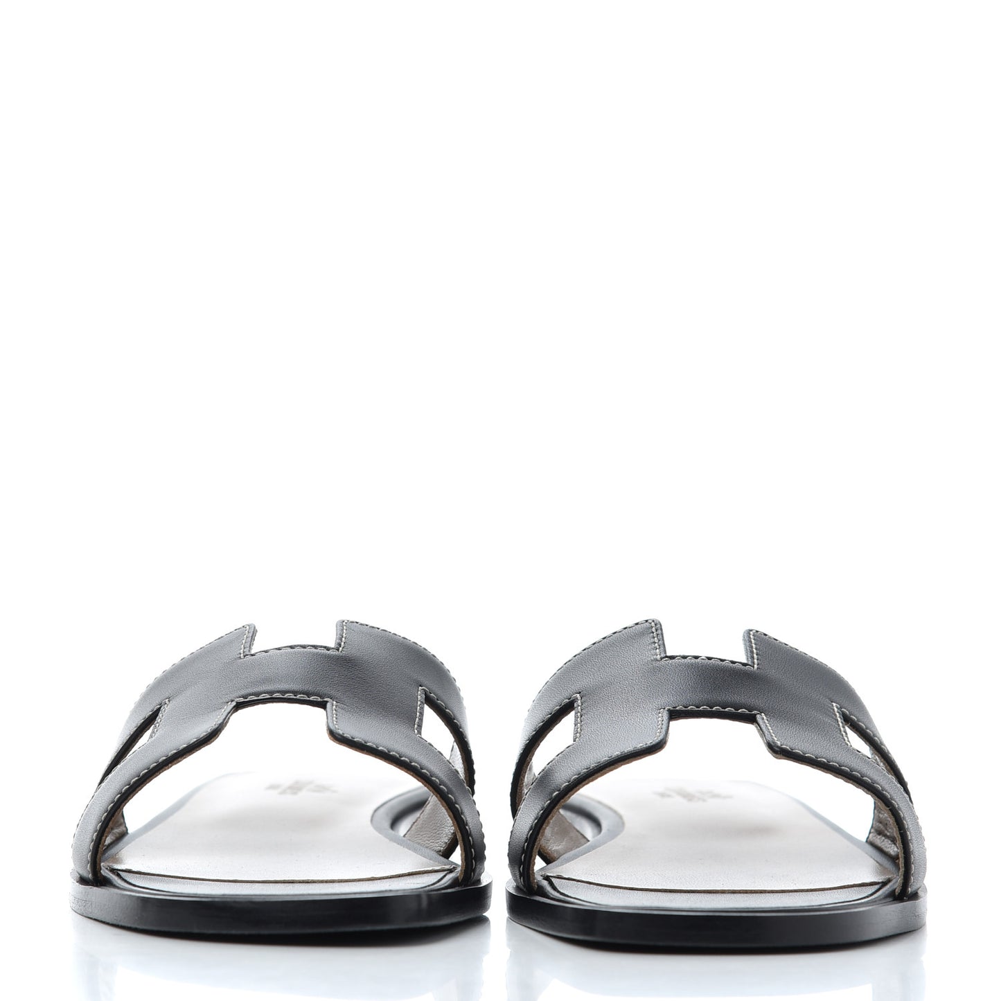 Box Calfskin Oran Sandals 37 Black