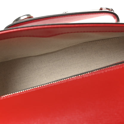 Gucci Demetra Small Horsebit 1955 Asymmetric Shoulder Bag New Cherry Red 5 of 10